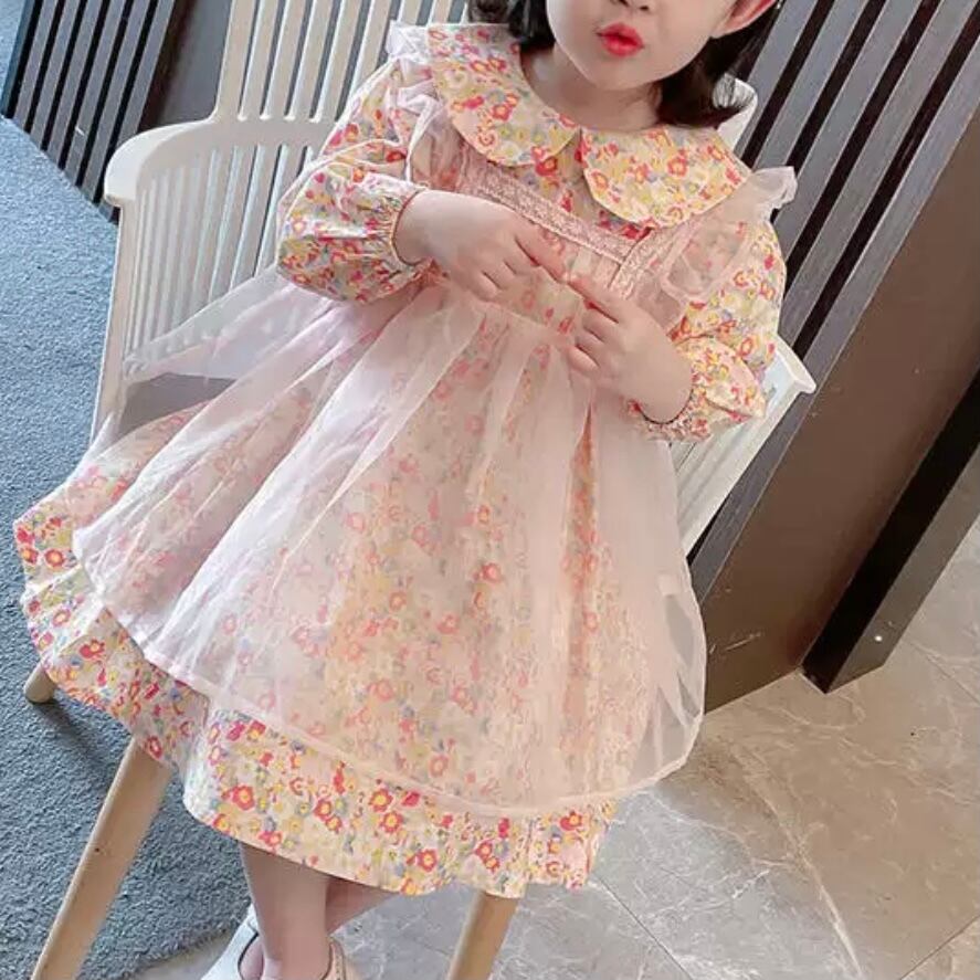 BeBe 花柄フリル袖ワンピース 150 新品未使用 【公式通販】 BeBe 花柄 