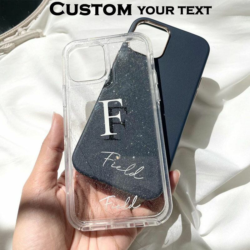 名前入れ グリッター クリア Iphoneケース イニシャル カスタムケース Choice 31 レディースファッション通販