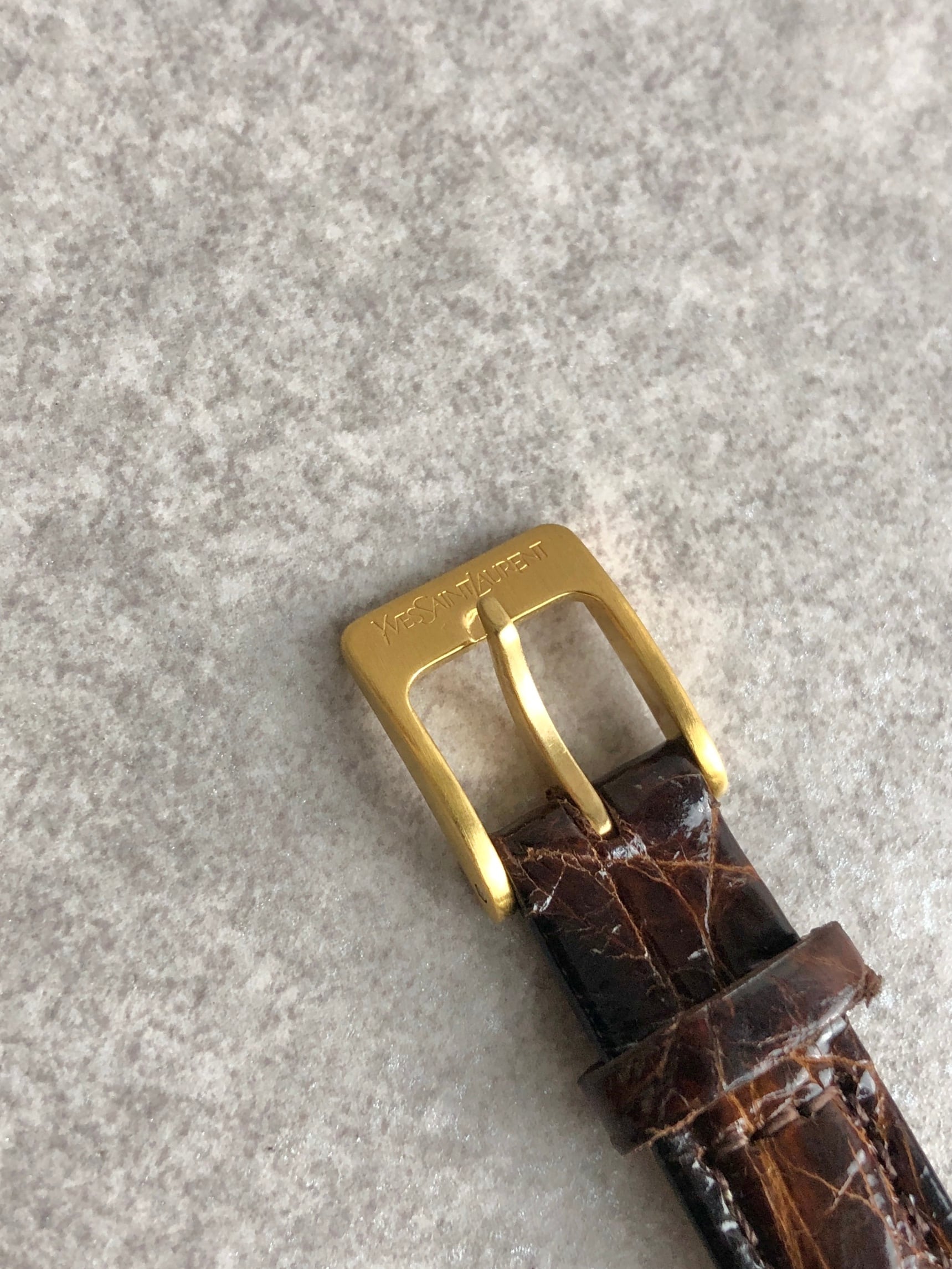 Yves Saint Laurent イヴ・サンローラン レクタンギュラー 腕時計