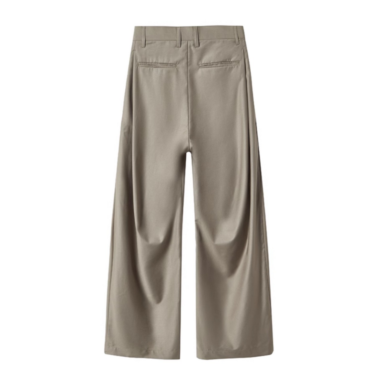 サイド3プリーツルーズドレープパンツ　0741