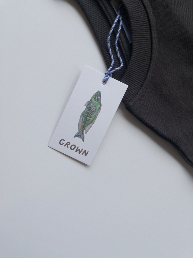 《即納》GROWN/ Parrot Fish Jumper - Ash