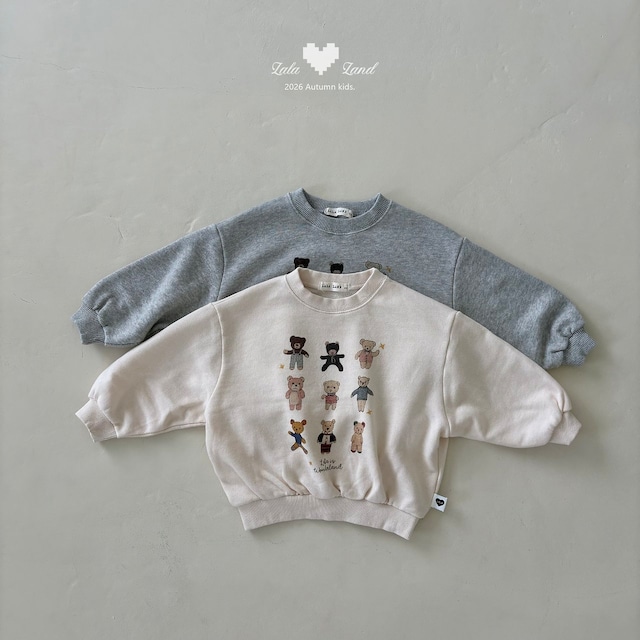 【取寄】lalaland|lala bear sweatshirt|ララベアスウェット|XS-XL|kids|26 autumn