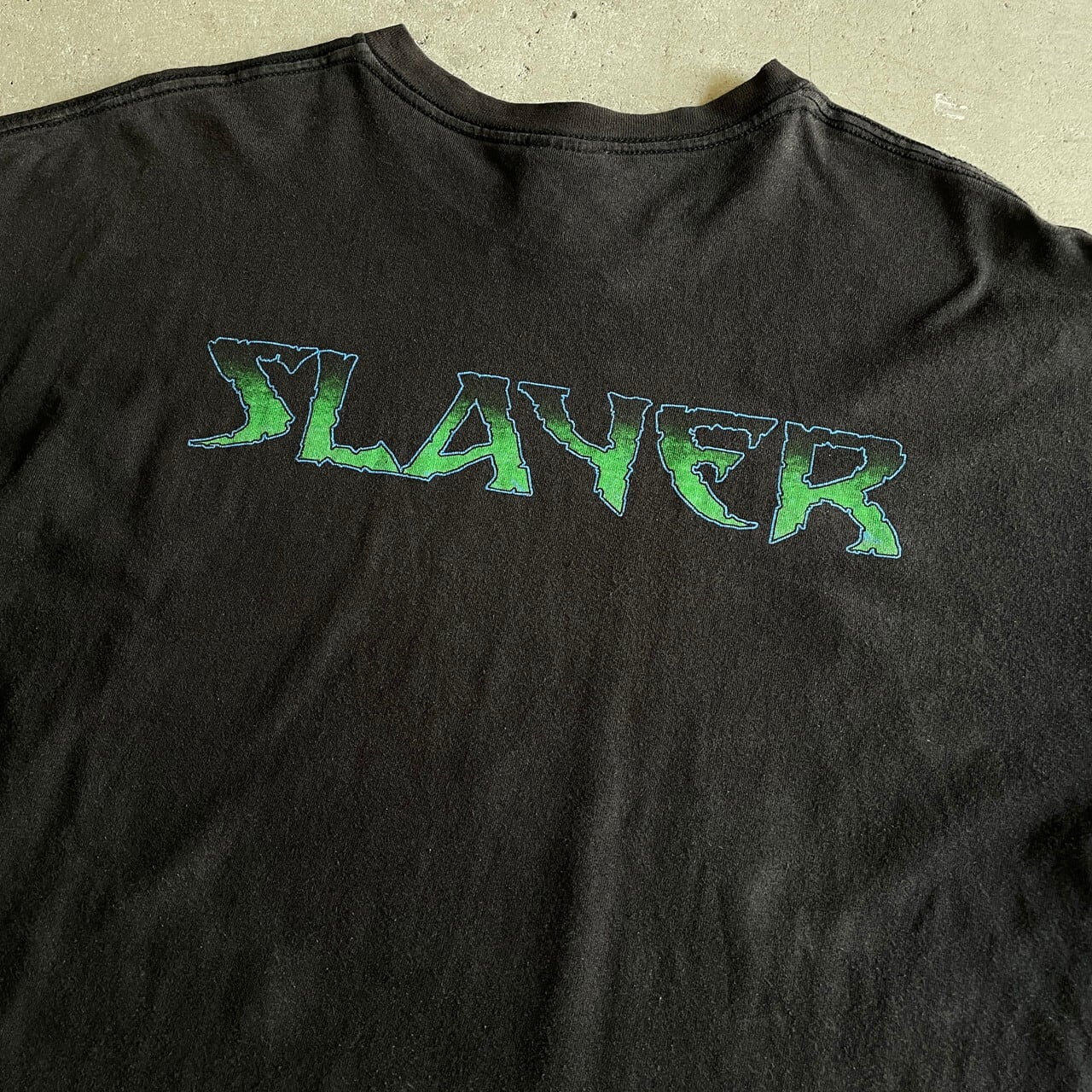 00年代 SLAYER スレイヤー 両面プリント バンドTシャツ メンズXL 古着 00s ビンテージ ヴィンテージ スラッシュメタル 2000  バックプリント ブラック 黒【Tシャツ】 | cave 古着屋【公式】古着通販サイト powered by BASE