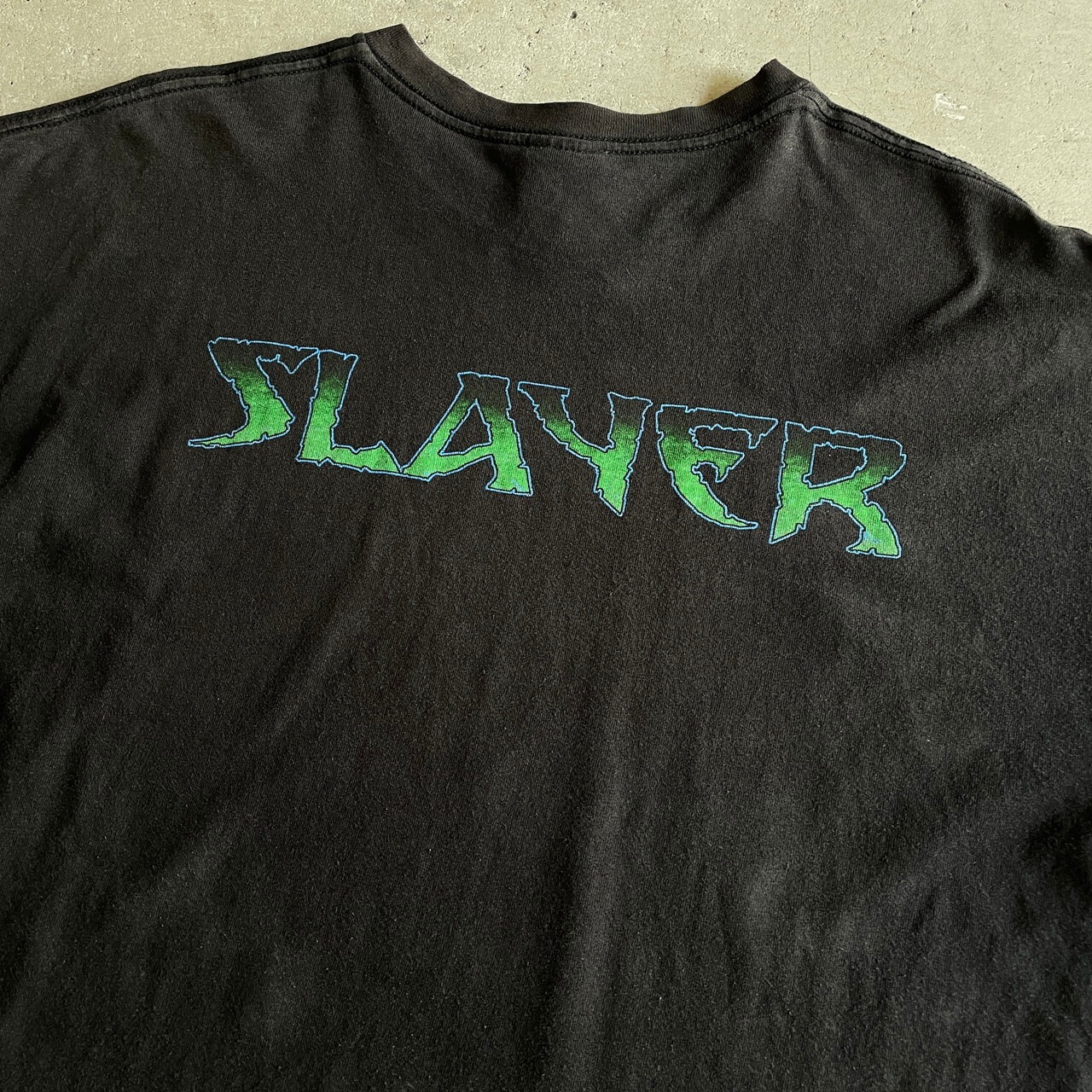 00年代 SLAYER スレイヤー 両面プリント バンドTシャツ メンズXL 古着 