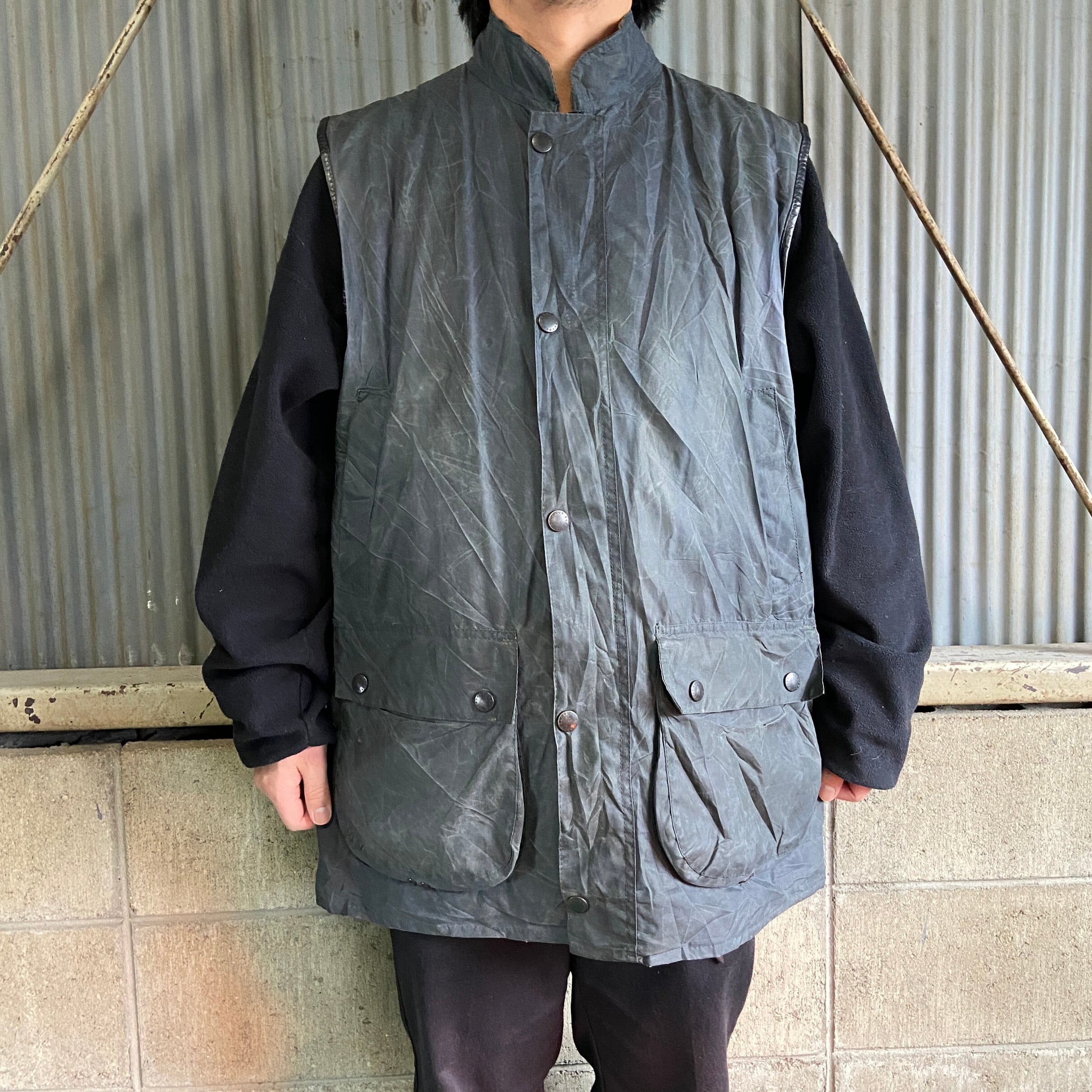 Barbour バブアー　オイルドコットンベスト　ワラント　オイルドジャケット