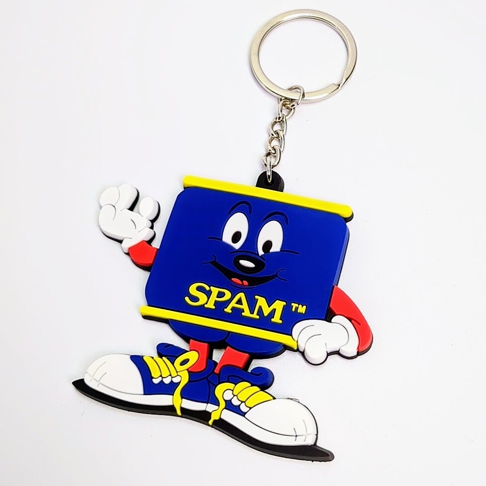 送料無料！ ☆ラバーキーホルダー☆ 【SPAM（スパム） SPAMMY