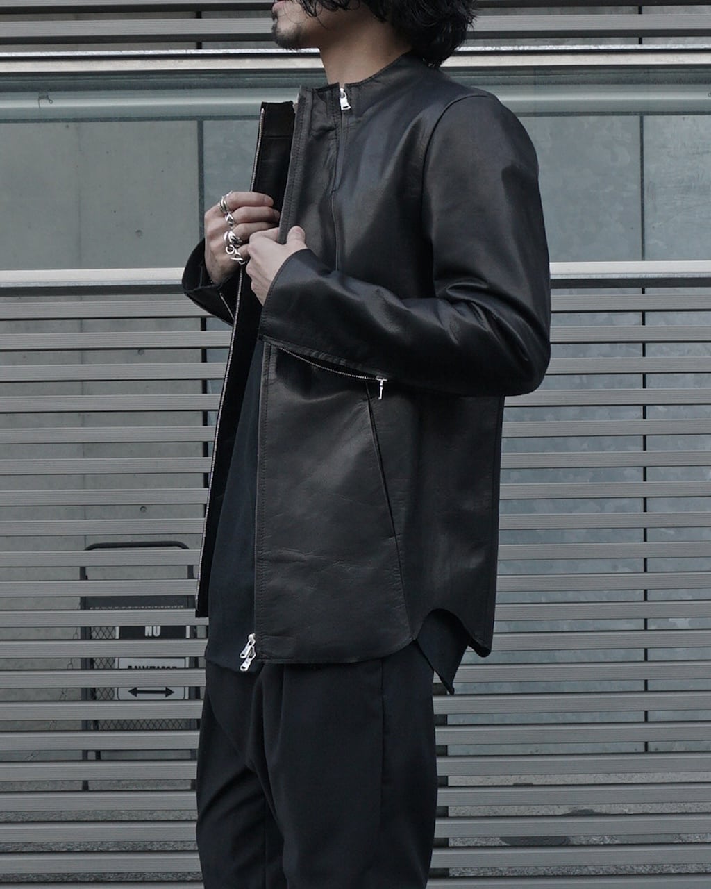 24ss完全受注生産 ASKYY / 3 ZIPPER LEATHER RIDERS JACKET 24ss完全受注生産 ASKYY / 3 ZIPPER LEATHER RIDERS JACKET