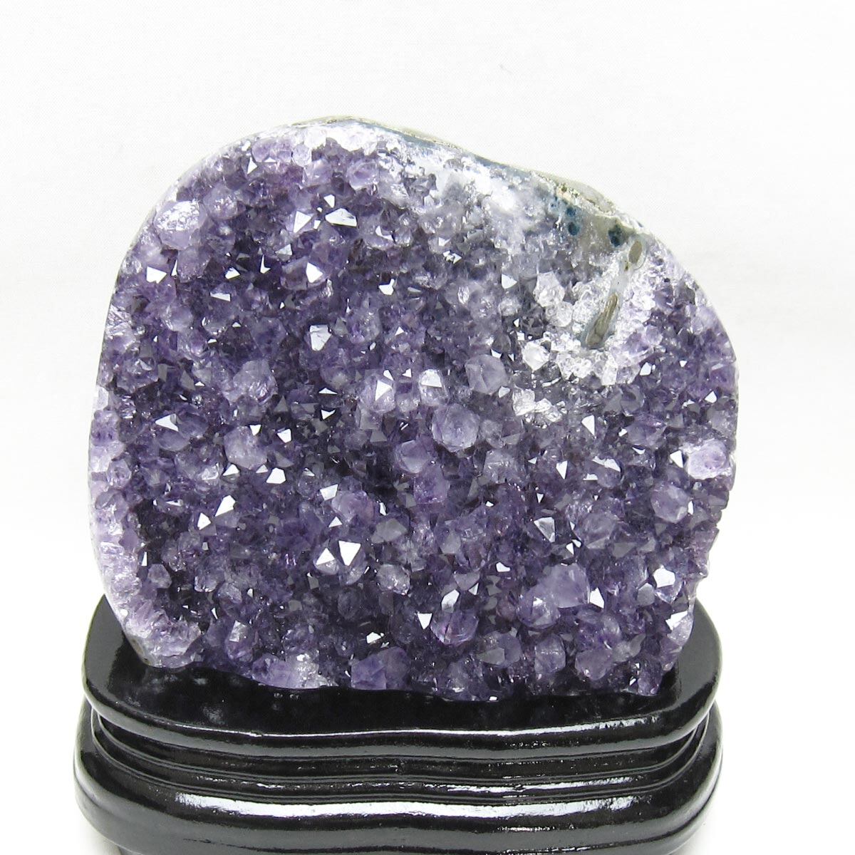 1.5Kg アメジスト クラスター ウルグアイ産 アメジスト 原石 amethyst 台座付属 一点物 182-8739