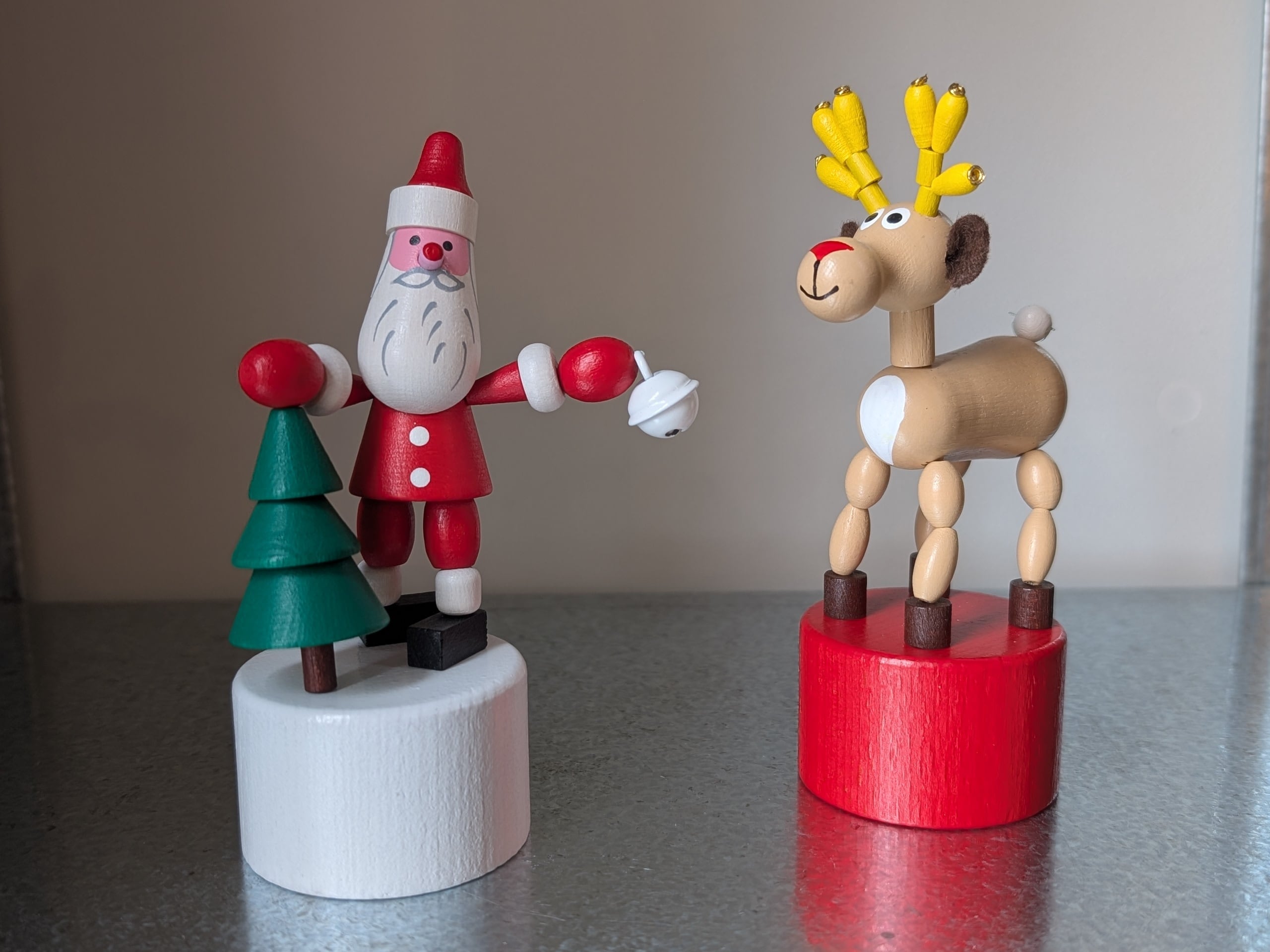 Wooden Push Up Toy（サンタ、トナカイ） | DETOA | inoya | Basic