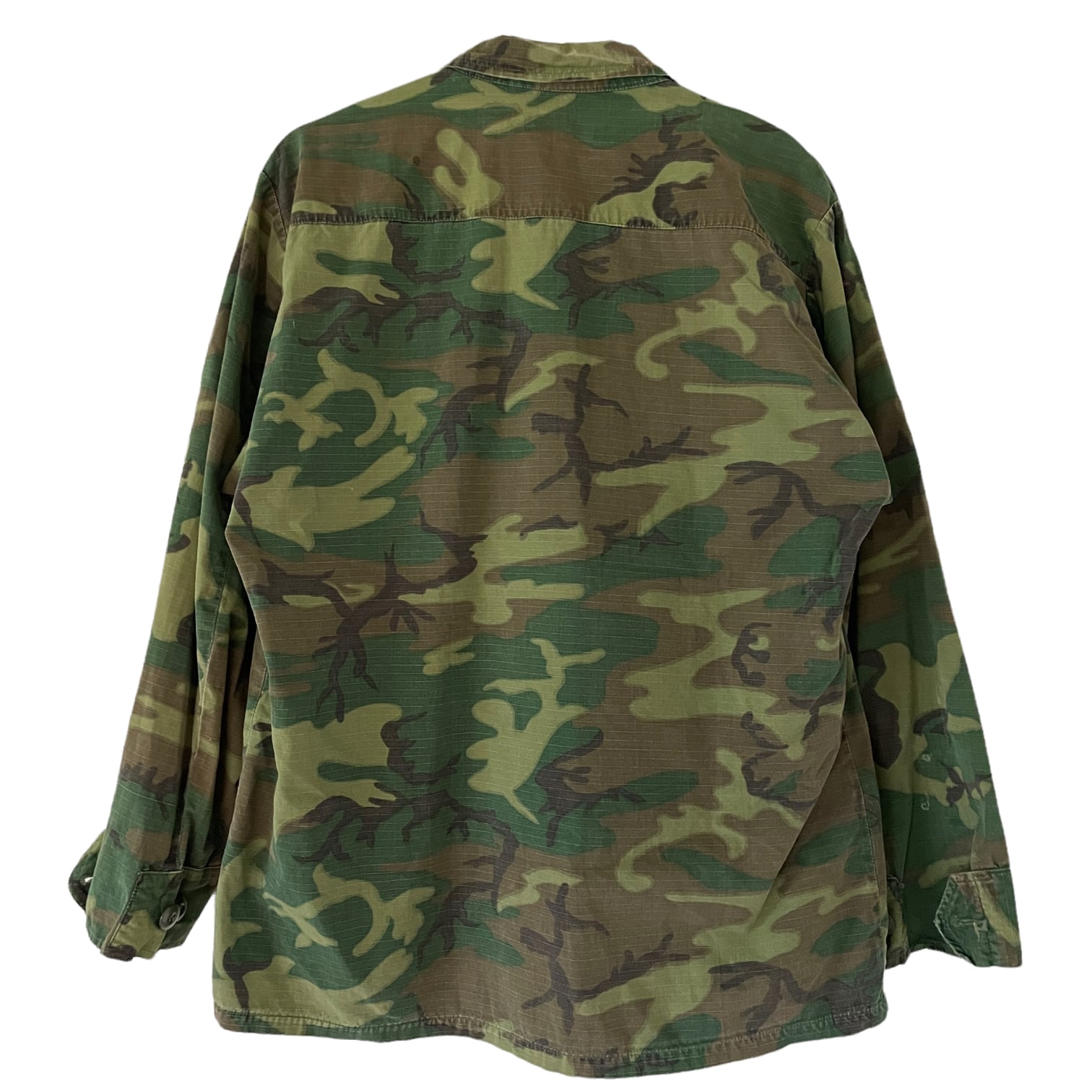 60's U.S.ARMY ERDL Green leaf Jungle fatigue jacket 5th【M-S ...