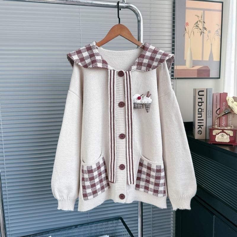 【outer】ドッキングニットカーデ M33317