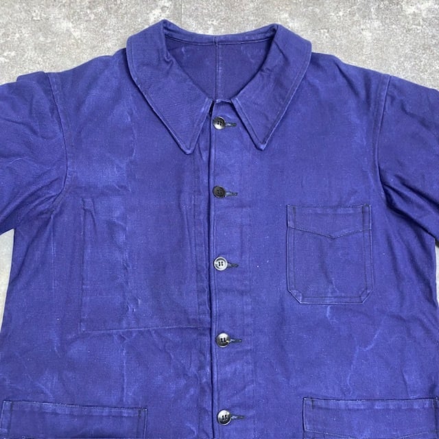 60's 60s フレンチワークジャケット コットンツイル フランス軍 60's 60s フレンチワークジャケット コットンツイル フランス軍