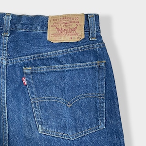 【LEVI'S】80s USA製 デニム ジーパン ジーンズ 501xx W33 ボタン裏 刻印555 バレンシア工場 リーバイス ヴィンテージ ダメージジーンズ 雰囲気系 US古着