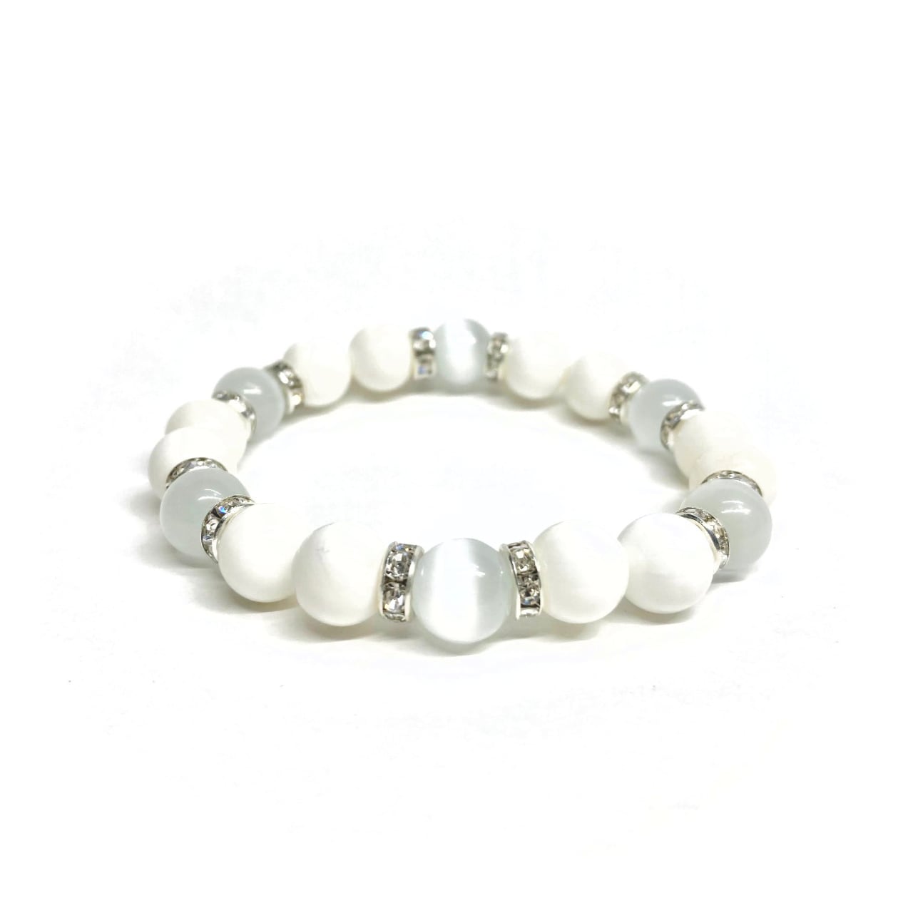 キャッツアイ(ホワイト) ホワイトオニキス パワーストーン