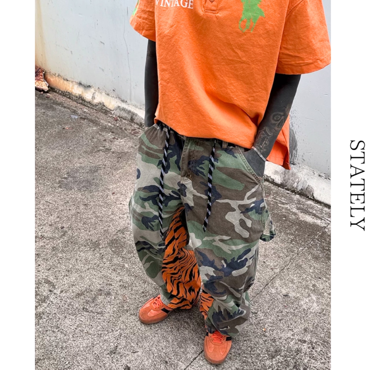 Tiger Camo ワイドカーゴパンツ_B203・画像3