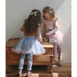 冬レギンス付き蝶結びスカート