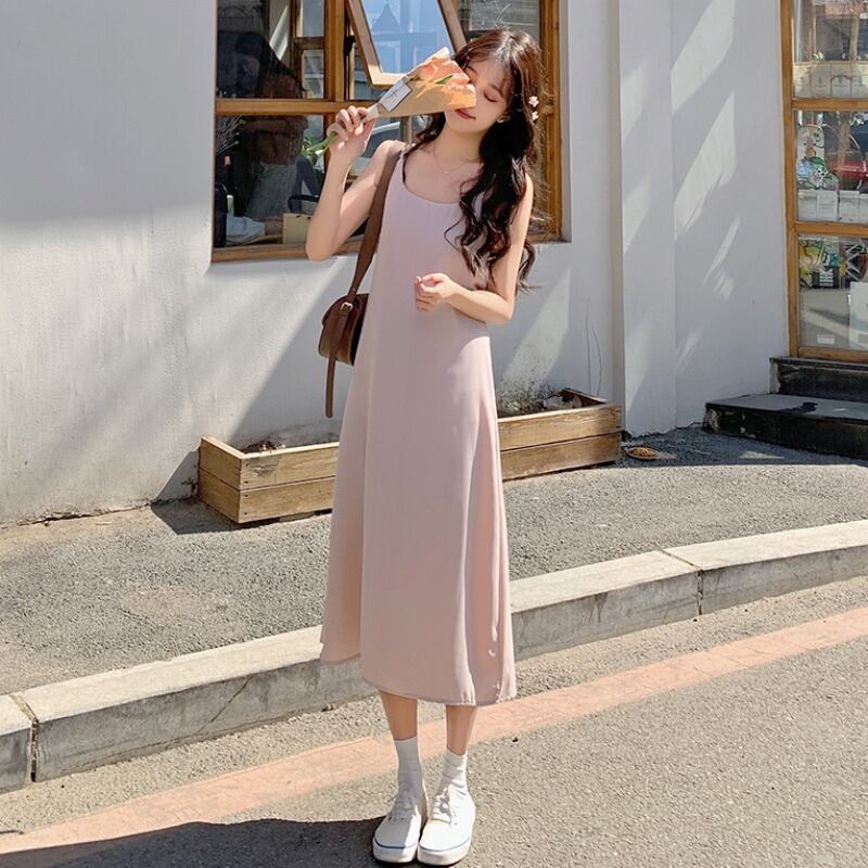 ブラックドレス サマースカート ルーズ薄手Aライン 夏物 YY-ファッション15852498545