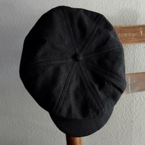drapers belgium-linen cap / black