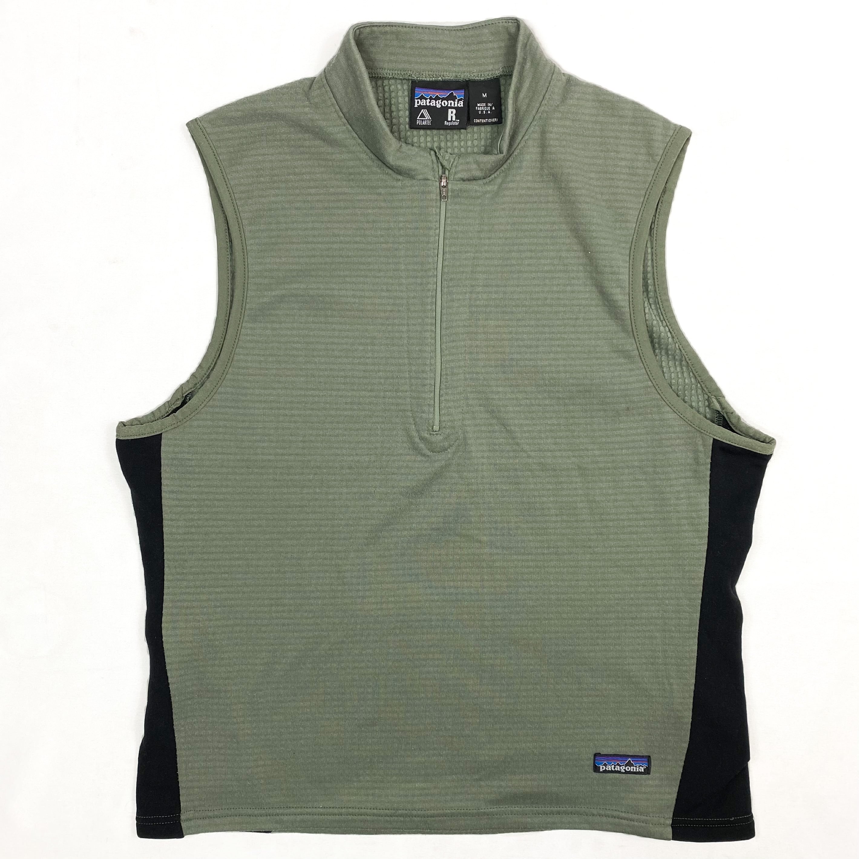 MENs L  パタゴニア R1 ベスト R1 VEST レギュレーター ポーラテック パワードライ フリース 生産終了モデル 入手困難 PATAGONIA 40140 CIR グリーン系素材