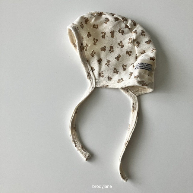 【取寄】brodyjane|jacquard bear bonnet|ジャカードベアボンネット|FREE|baby|26 autumn