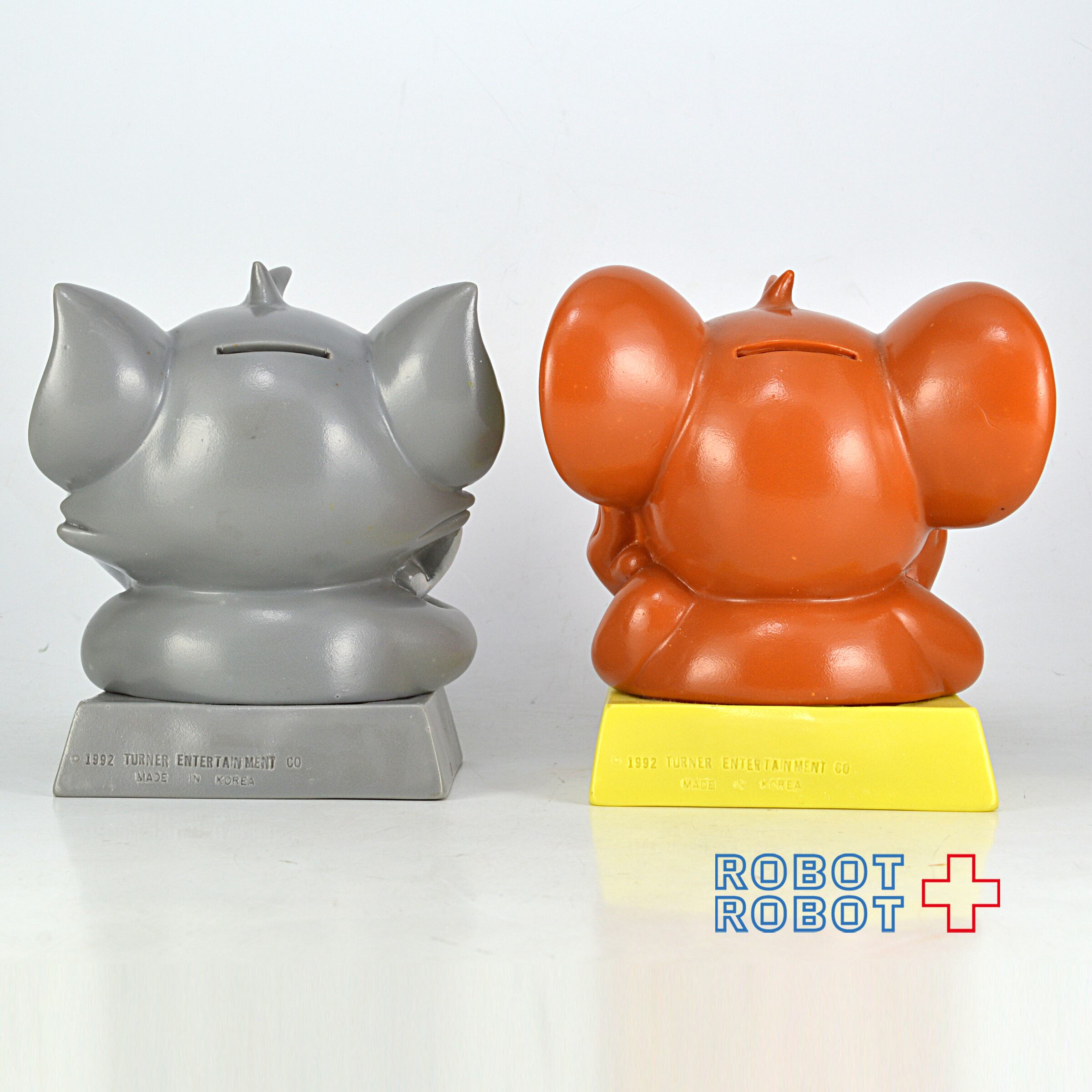 トムとジェリー 両手頬杖 ソフビ貯金箱 セット | ROBOTROBOT