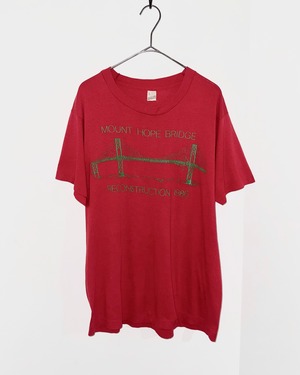 【2026.05.22 INSTAGRAM LIVE】1980s "Mount Hope Bridge" Commemorative print T-shirt