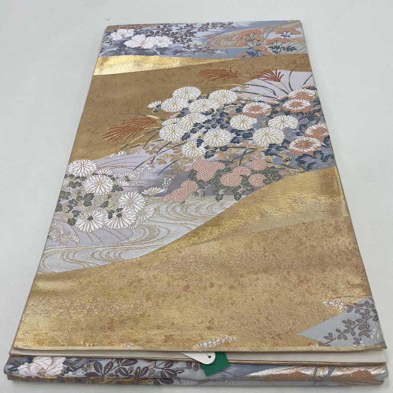 袋帯】中古 帯 礼装 正絹 結婚式 入学式 卒業式 リサイクル ブラウン