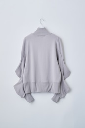 Power shoulder half zip sweatshirt
