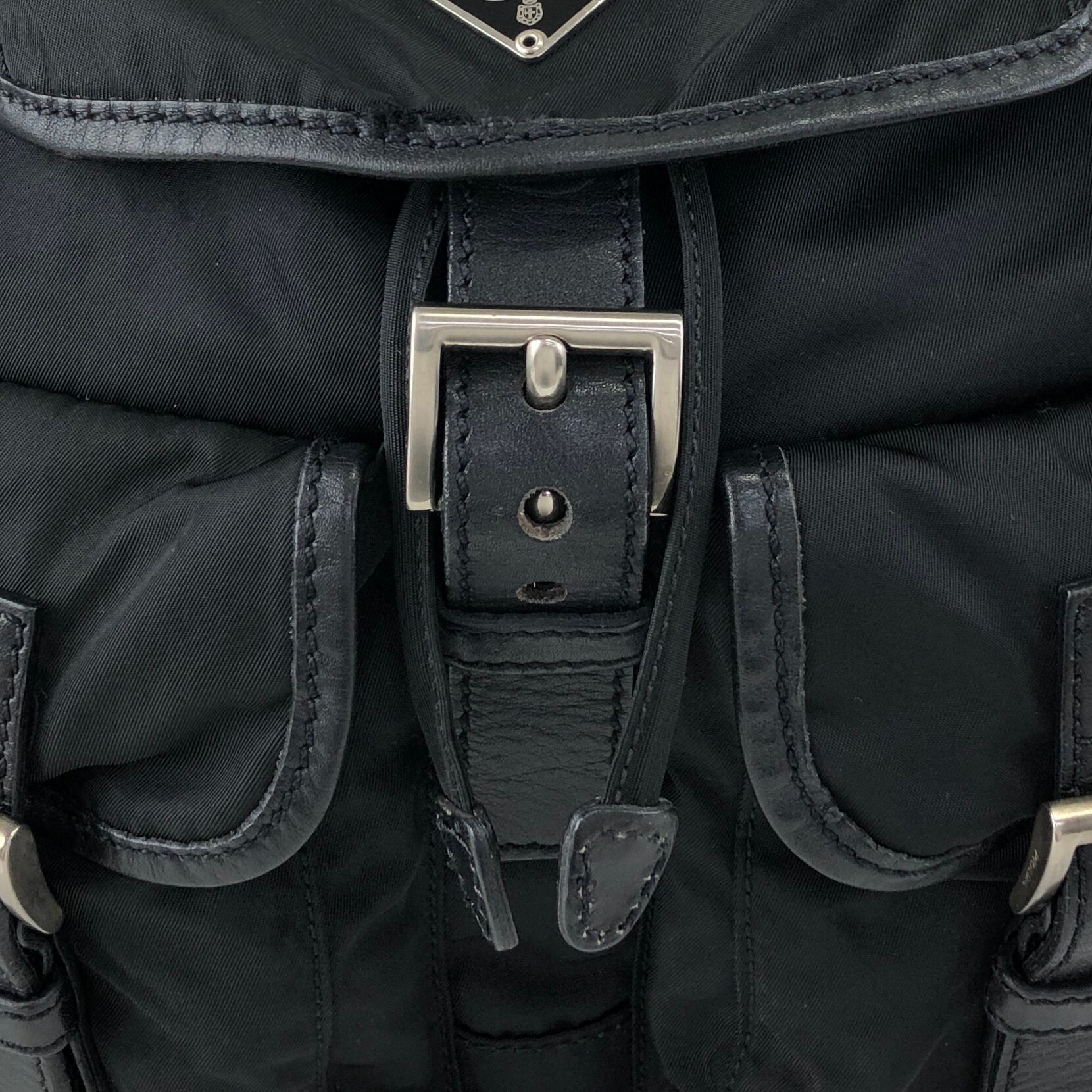 PRADA プラダ リュック バックパック ブラック トライアングルロゴ