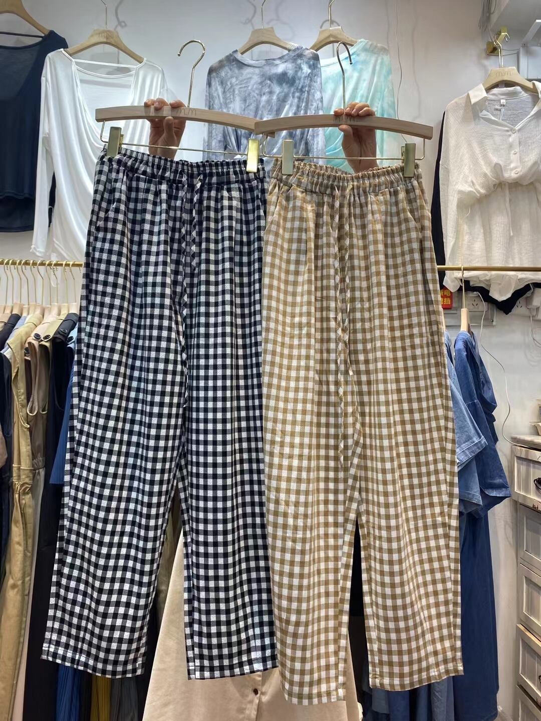 ギンガムチェックパンツ　AJ 33167-6177