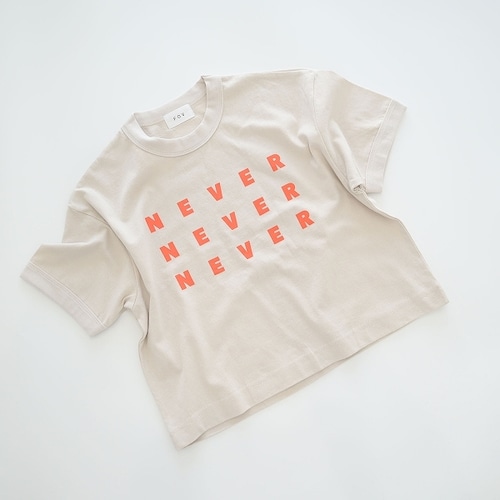 FOV(フォブ) / NEVER リンガーTシャツ / サンド / 90-160cm