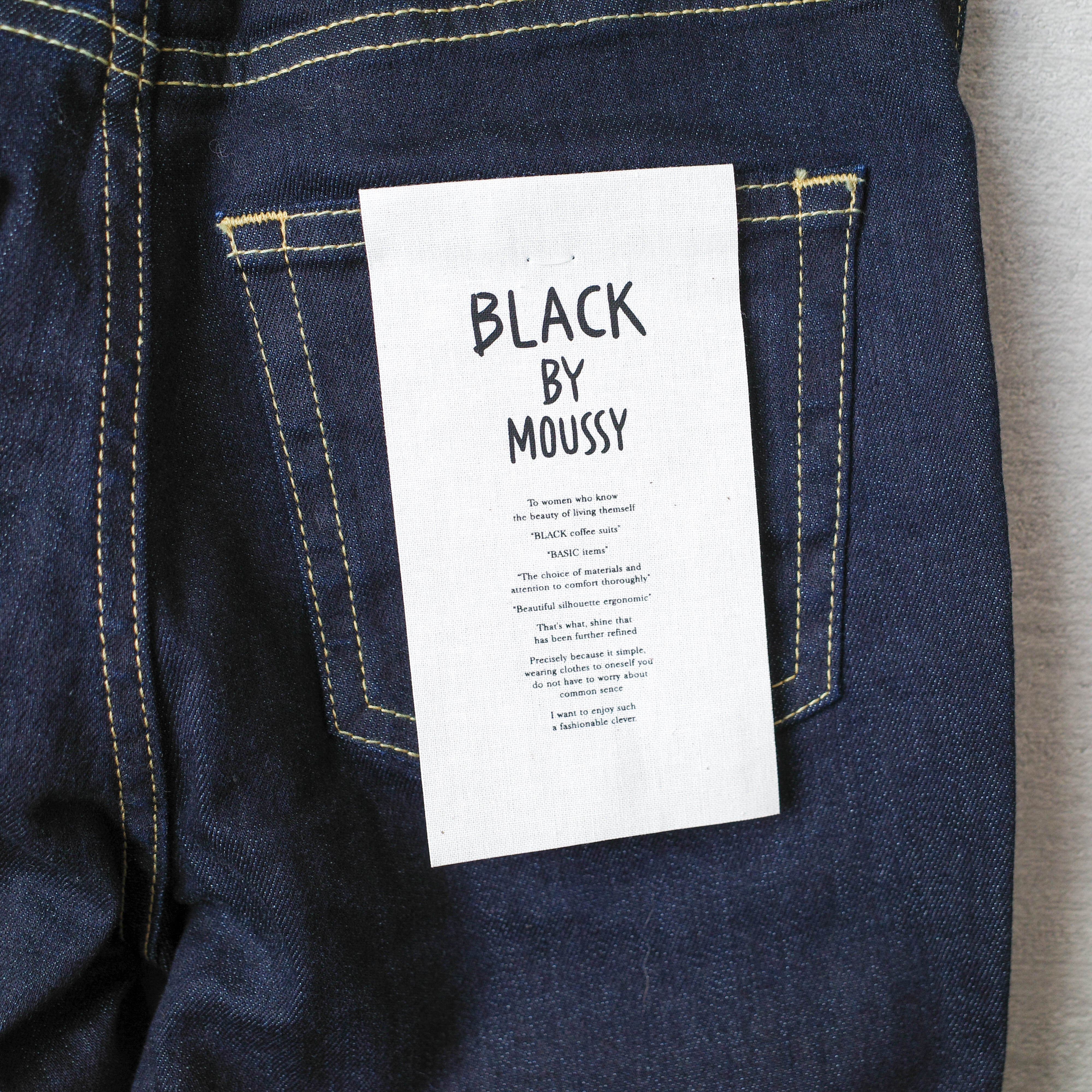 [NEW] BLACK by MOUSSY	CRYSTAL ONE WASH DENIM PANTS  070BA012-0090