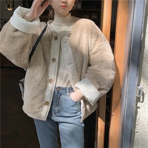 リバーシブルキルティングボアアウター　A238