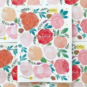 B5 Floral pattern notebooks (1冊)