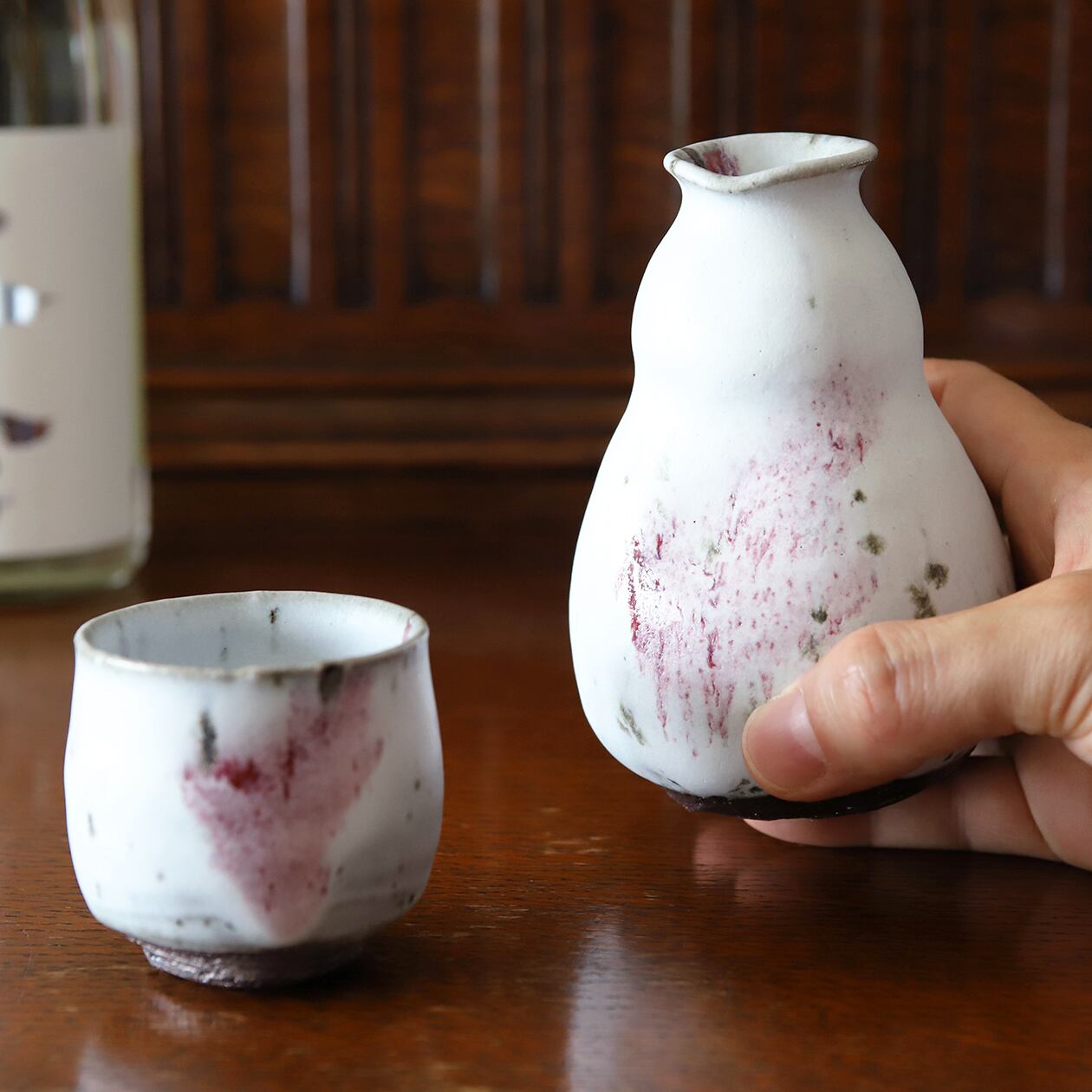 雪中華 ぐい吞み 作：谷井芳山・谷寛窯（信楽焼）全4種類 | にっこう