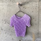 purple silk popcorn tops