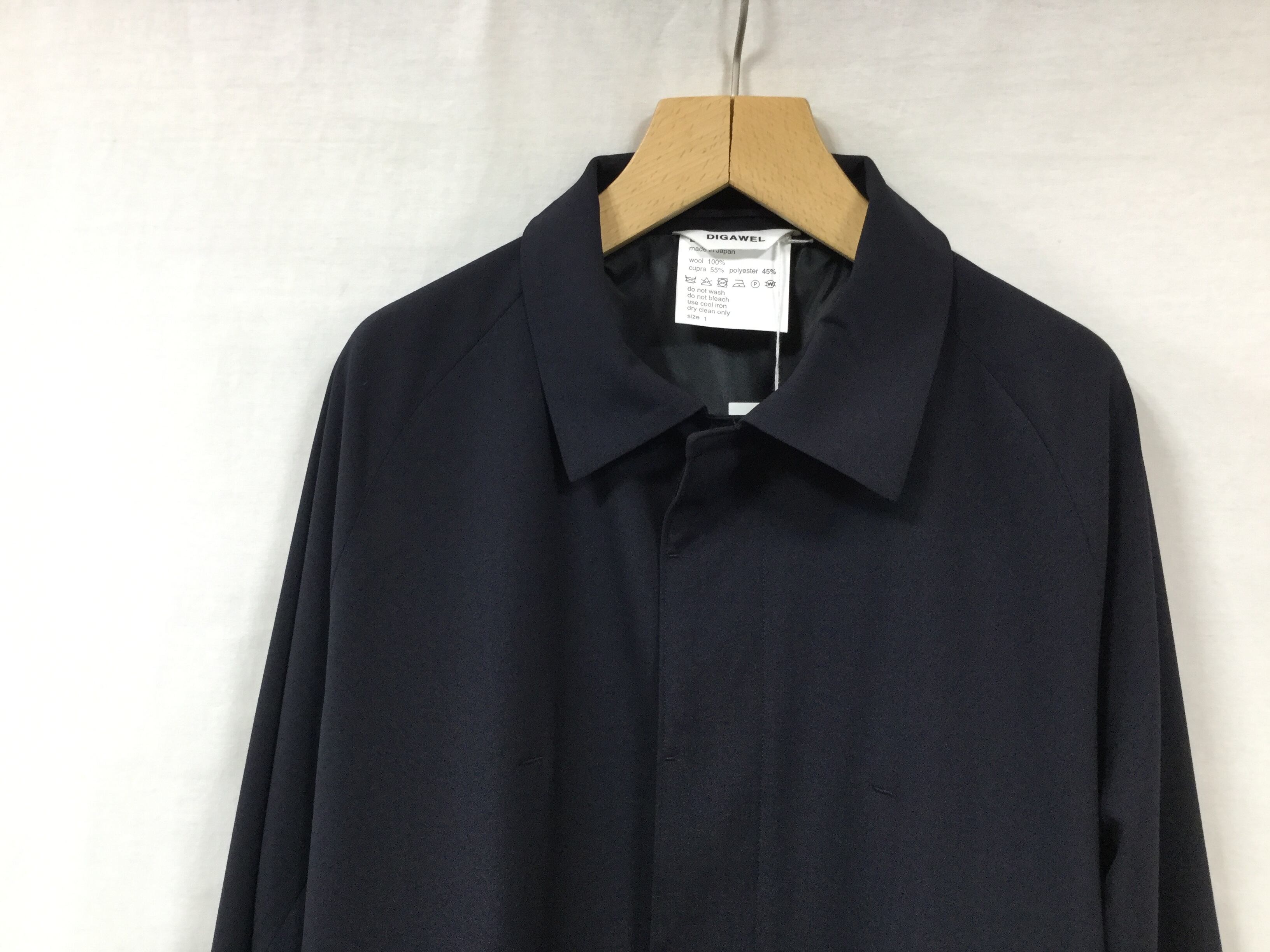 DIGAWEL ネイビー Raglan Sleeves Coat サイズ2 DIGAWEL