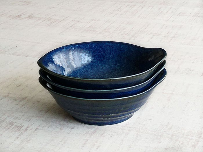 とんすい おしゃれ 窯変紺 鍋 取り皿 取り鉢 和食器 美濃焼 日本製