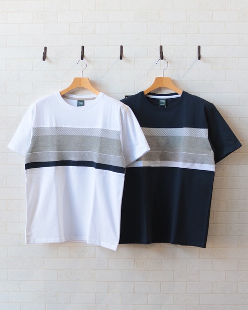 【Select】大人の遊び心　 ニットチェスト切替Tシャツ　(260574)