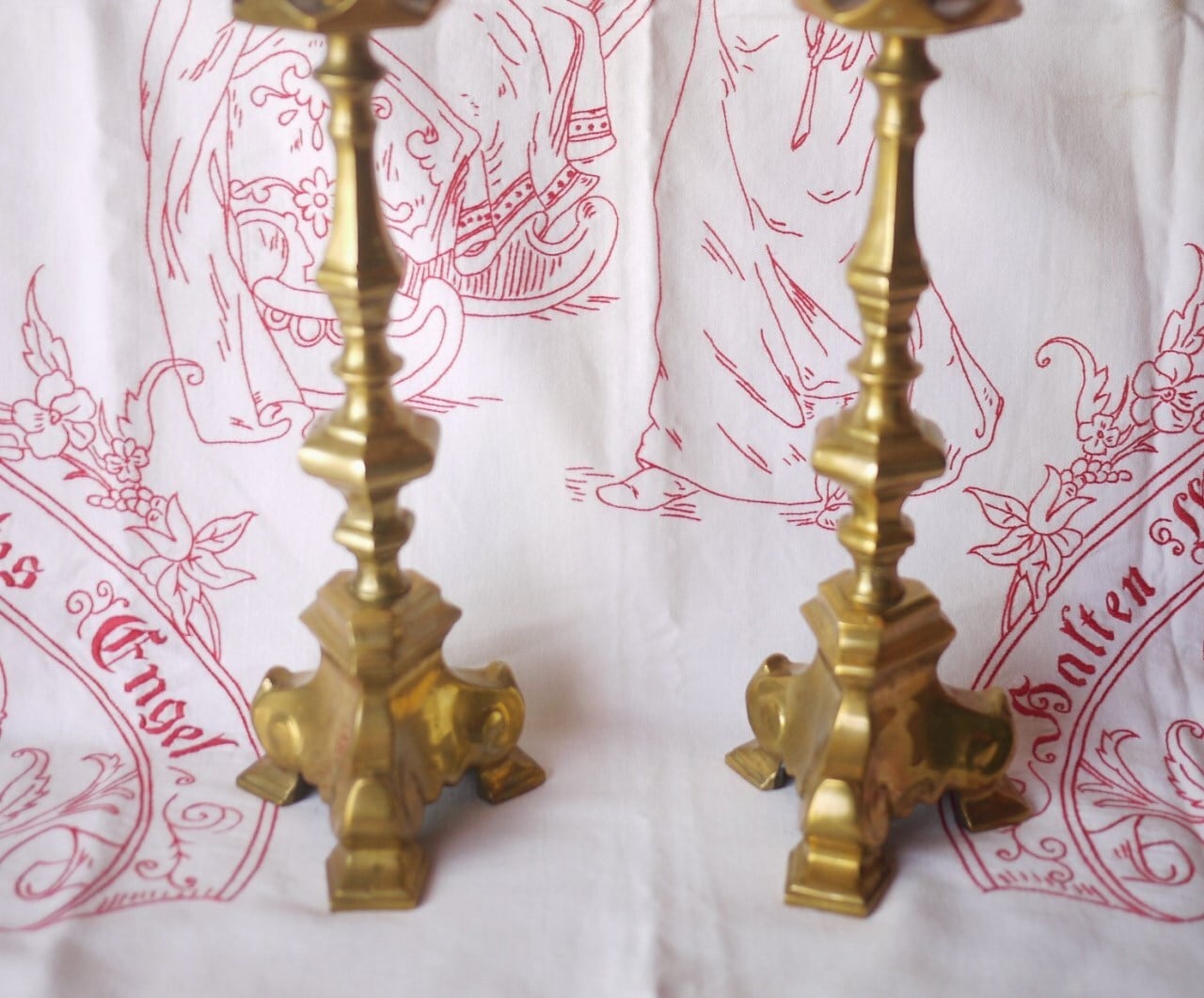 真鍮燭台 バロック様式キャンドルホルダー ドイツ | こりすのパン屋