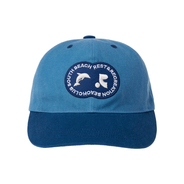 [rest & recreation] RR NEW LOGO PATCH BALL CAP - BLUE 正規韓国ブランド 韓国ファッション 韓国代行 rest recreation レストアンドレクリエーション restrecreation