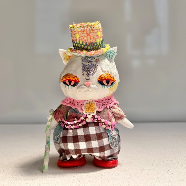 不思議の案内猫　ムッシュー　猫　アートドール