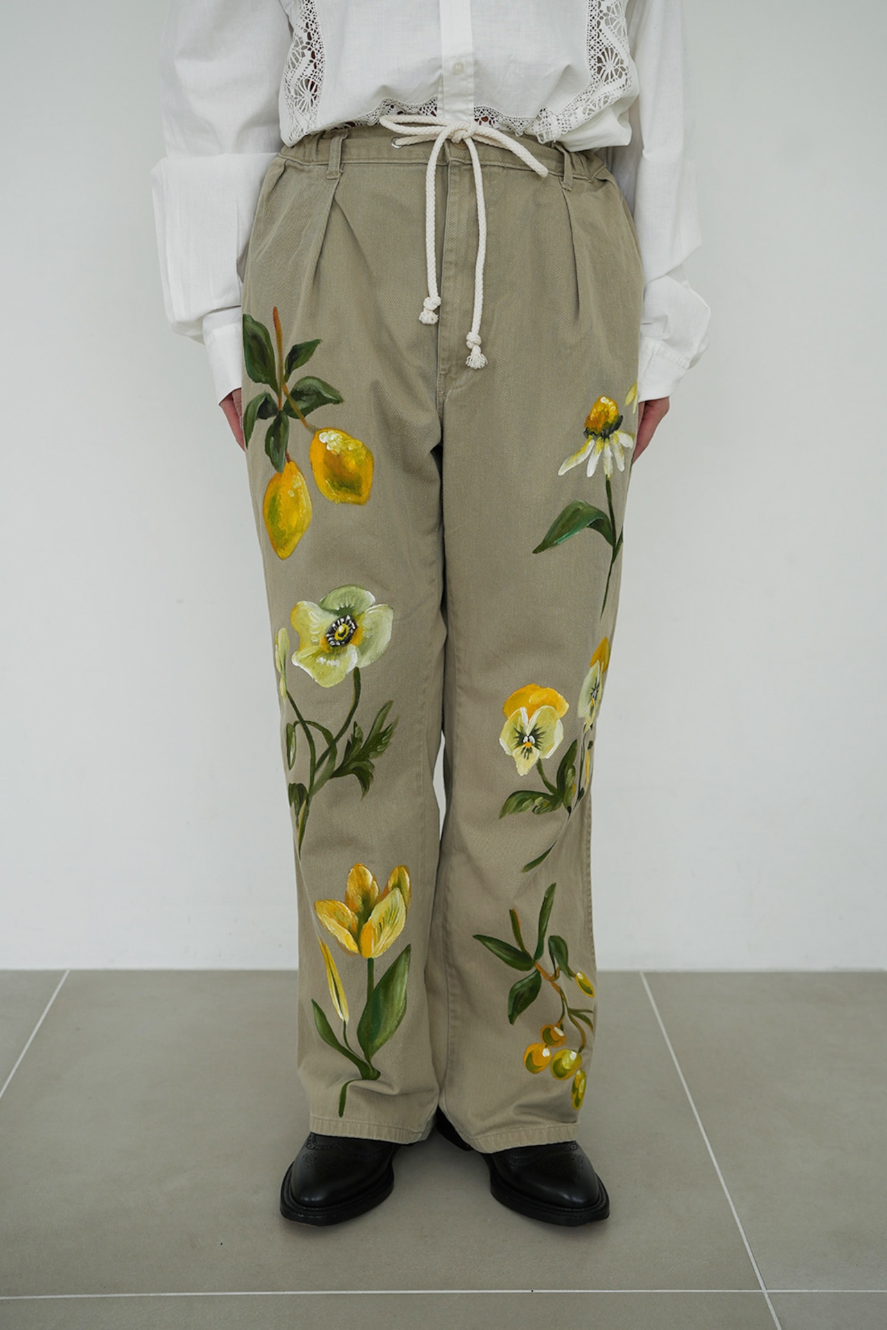 remake chino pants-lemon