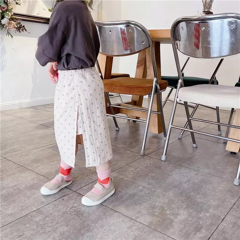 【即納】サイドスリットの水玉スカパン|海外子供服|韓国子供服