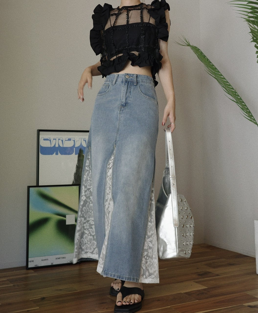 レースデニムスカート | osrsofficial