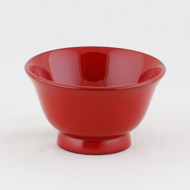 17-5 輪島塗 ぐい吞み／朱塗／干支 卯蒔絵　