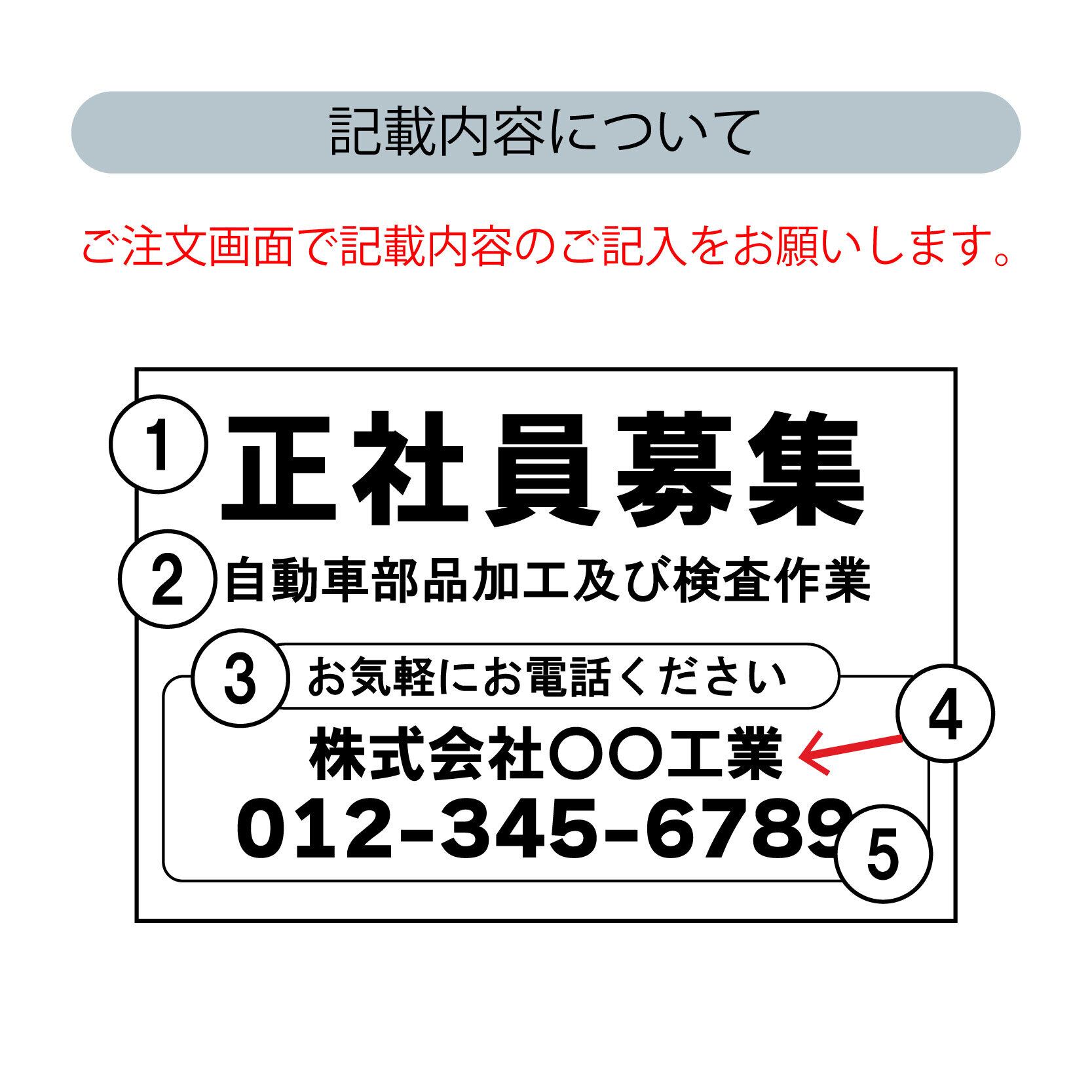 求人募集看板 スタッフ募集 正社員募集 パート・アルバイト募集中看板  sb00033