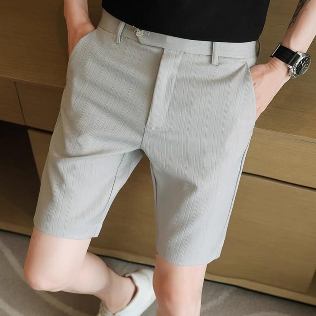 5 points striped shorts pants 00358