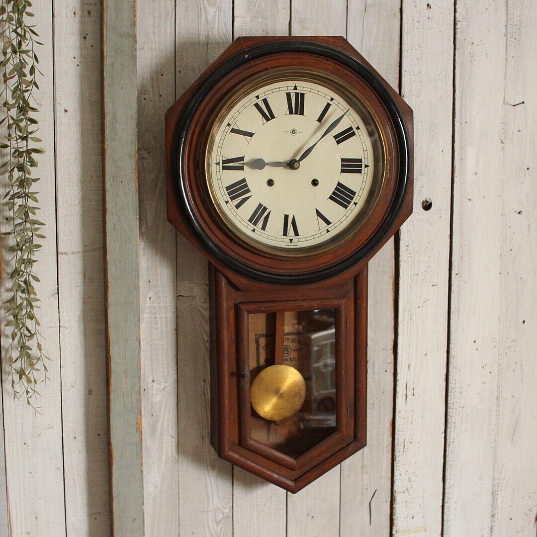 愛知時計製　古い掛時計　八角時計　高さ　82.5㎝ 愛知時計製 古い掛時計 八角時計 高さ 82.5㎝ | denbee 古道具