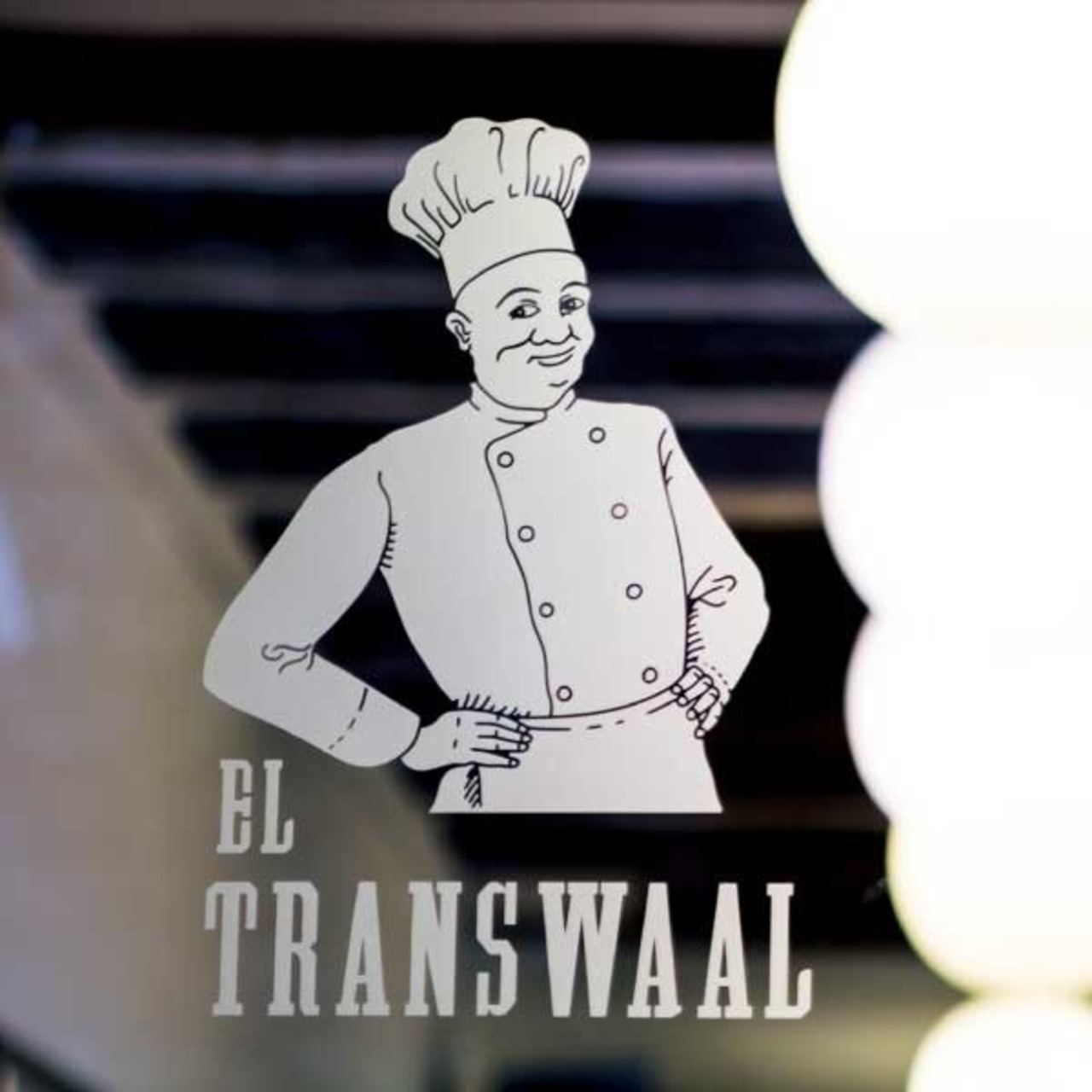 El Transwaal ミドルストライプエプロン ショート ネイビー